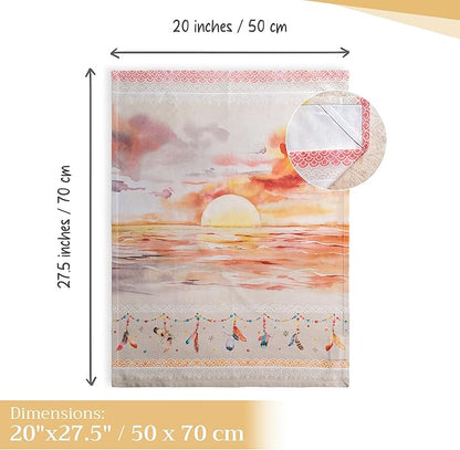Maison d' Hermine Kitchen Towels Set of 3 100% Cotton 27.50" x 20" Reusable - Image 4