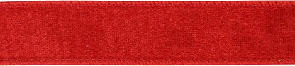 MEEDEE 1 inch Red Velvet Ribbon 25 Yards Crushed Velvet Ribbon Wired - Image 8
