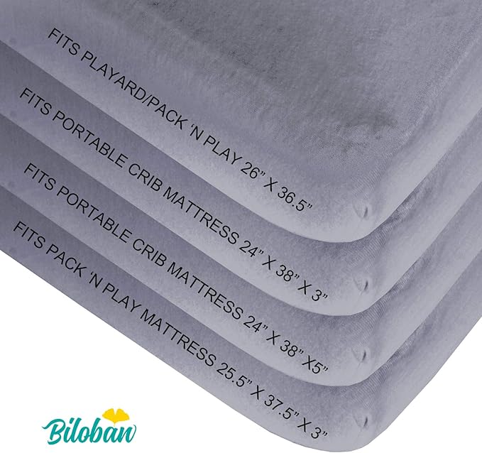 Pack and Play Sheets and Waterproof Pack n Play Mattress Protector Pad Cover 4 - Image 6