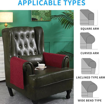 Sofa Arm Cover, Non Slip Couch Arm Cover Washable Recliner Chair Armrest Covers - Image 5
