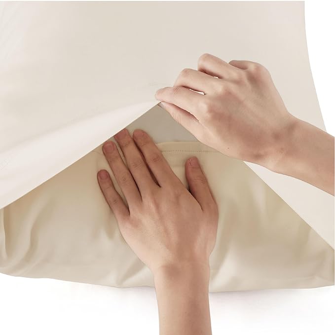 Bedsure Queen Sheet Set, Rayon Derived from Bamboo, Cooling Sheets, Breathable - Image 6