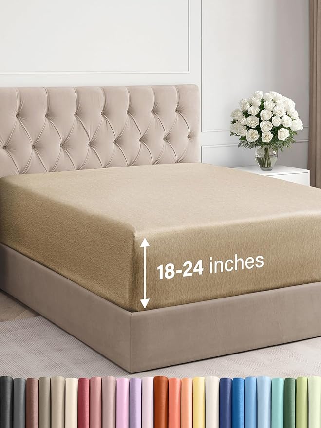 Extra Deep Cal King Fitted Sheet by CGKUnlimited