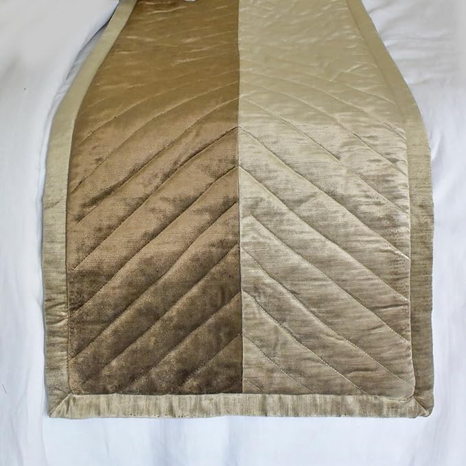 The HomeCentric King/Queen/Twin Brown Decorative Bed Runner Twin 53"x18" Bed - Image 4