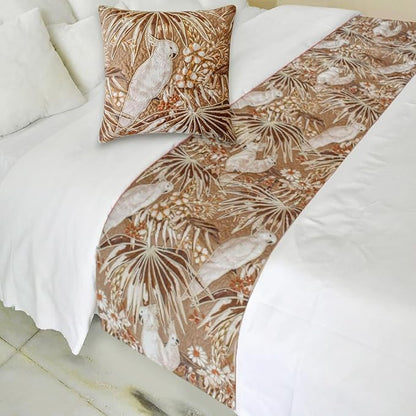 The HomeCentric Beige Bed Runner - Image 2