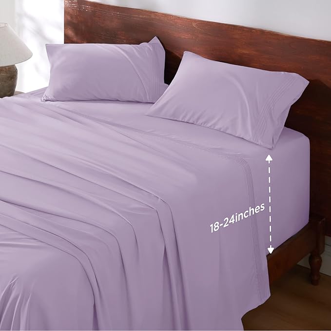 Bedsure Deep Pocket Twin Sheets Set by BEDSURE
