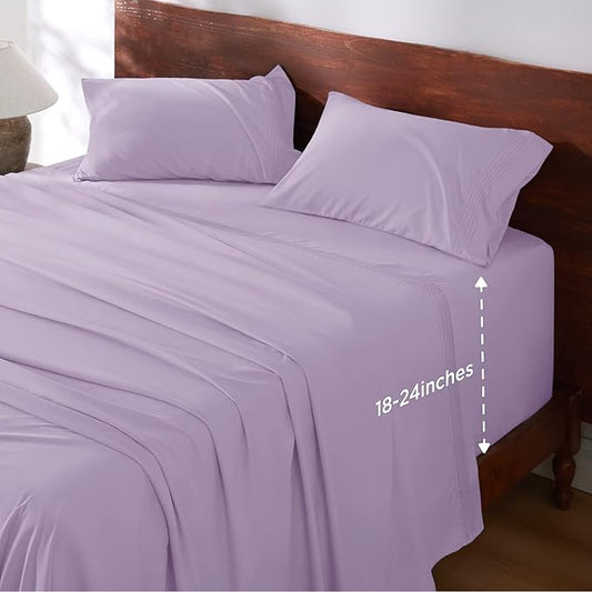 Bedsure Deep Pocket Twin Sheets Set by BEDSURE
