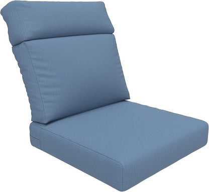 Covers & All CoverRite Rectangle High Back Chair Cushion, 600 Denier, Foam Seat by CoversAll