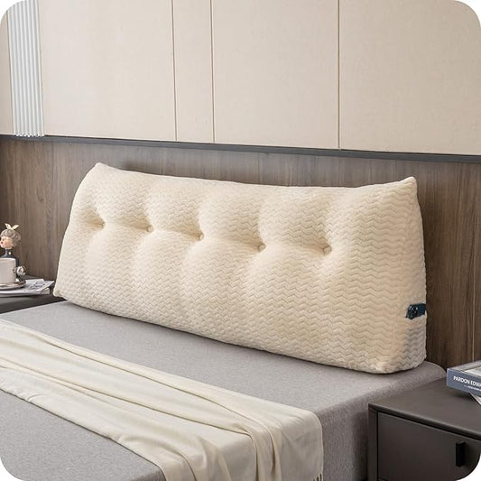 Large Bolster Triangular Headboard Wedge Backrest Positioning Support Bed Rest by ZOEMO