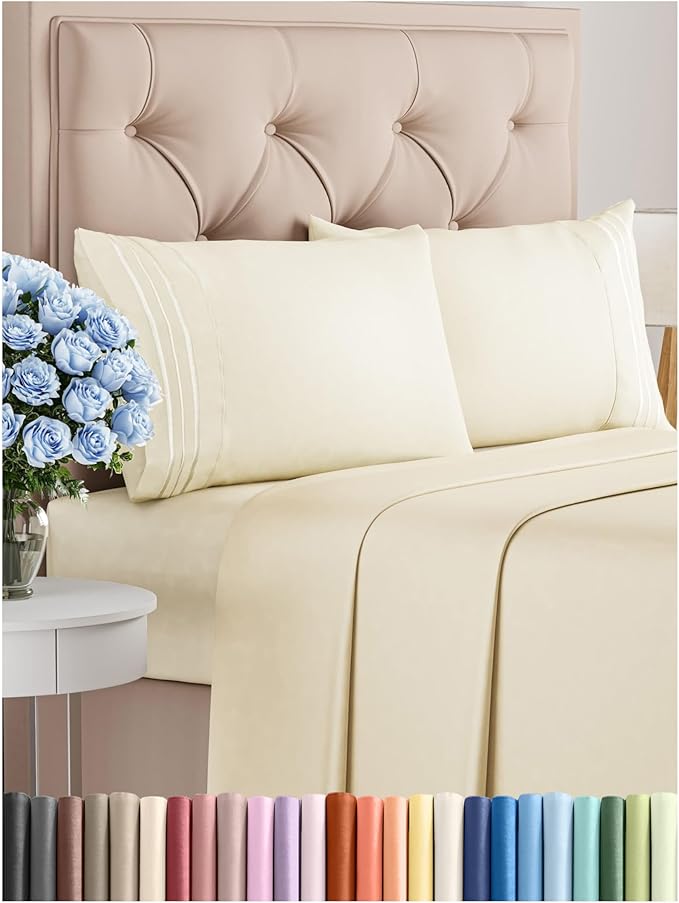 Queen Size 4 Piece Sheet Set by CGKUnlimited