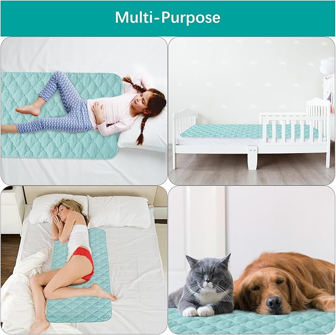 Waterproof Crib Mattress Protector Pad Cover 28" x 52", Anti Slip & Absorbent - Image 6