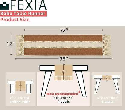 FEXIA Boho Table Runner for Home Decor - Image 2