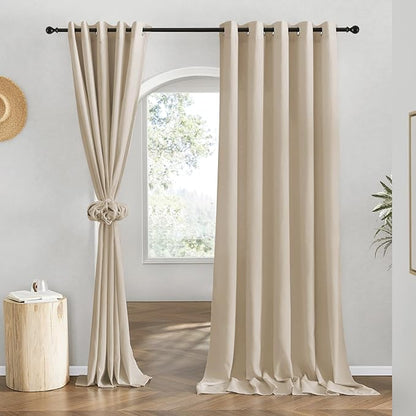 NICETOWN Flax Angora Linen Curtains by NICETOWN