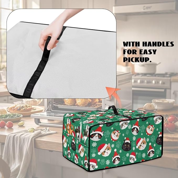 Christmas Decorations Countertop Convection Oven Cover Dust-Proof Toaster Oven - Image 4