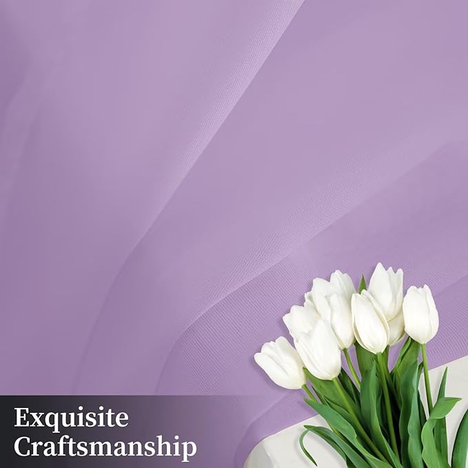 Sheer Curtains 45 Inches Long 2 Panels, Rod Pocket Short Curtain - Image 7