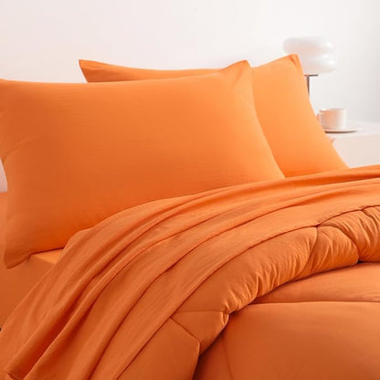 NTBAY Twin Comforter Set with Sheets, 5 Pieces Soft and Breathable Twin Bedding - Image 6