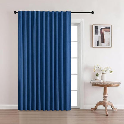 CUCRAF Custom Linen 100% Total Blackout Curtains, Light Blocking Drapes Thermal by CUCRAF
