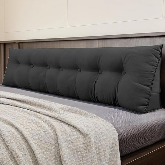Headboard Pillow King, Large Triangular Wedge Headboard Pillow by DANGHOOGYFurnitureCushions