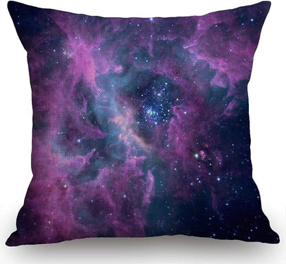Swono Galaxy Nebula Decorative Cotton Linen Throw Waist Pillow Case Cushion - Image 5