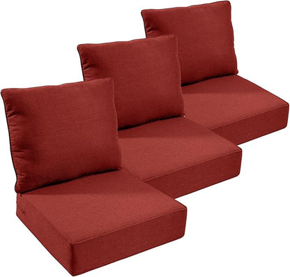 Outdoor Furniture Cushions, 6 inch Thick Seat Cushions by moosprr