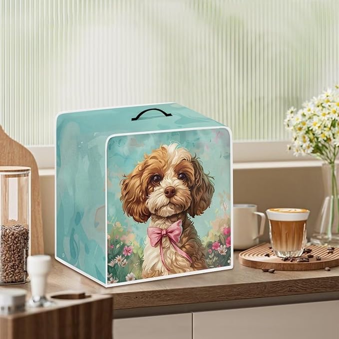 Mumeson Cute Dog Coffee Maker Stand Mixer or Coffee Maker Appliance Dust and - Image 6