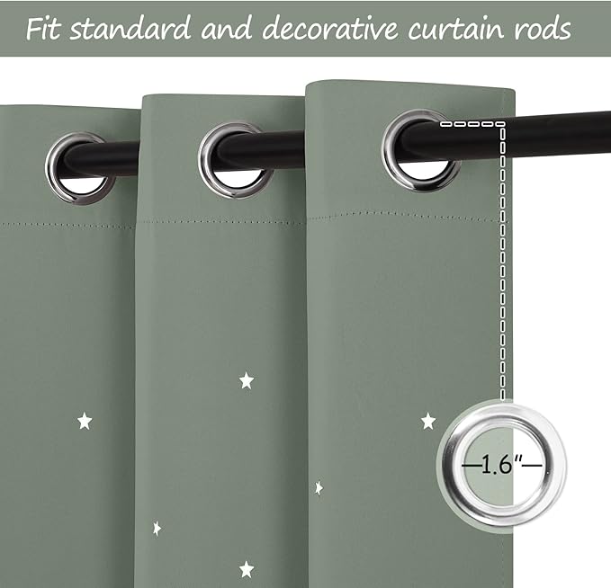 NICETOWN Twinkle Stars Curtains - Image 5