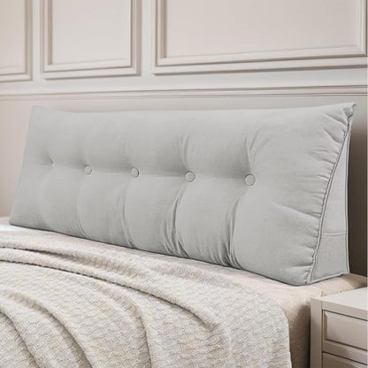 Headboard Pillow Queen, Large Triangular Wedge Headboard Pillow by DANGHOOGYFurnitureCushions