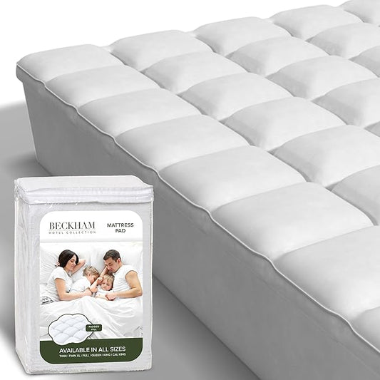 Beckham Hotel Collection Twin Size Hybrid Mattress Pad & Protector by BeckhamHotelCollection