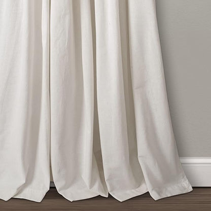 Lush Decor Linen Button Window Curtain Panel, Linen - Image 4