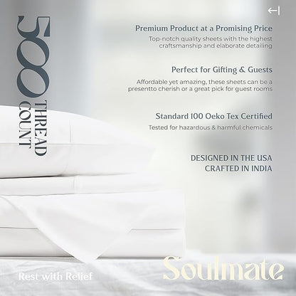 Mayfair Linen Twin Sheet Sets Cotton - Image 8