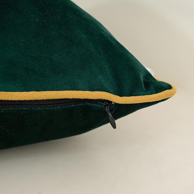 Yangest Green Twigs Throw Pillow Cover Velvet Branches Velvet Cushion Case - Image 4