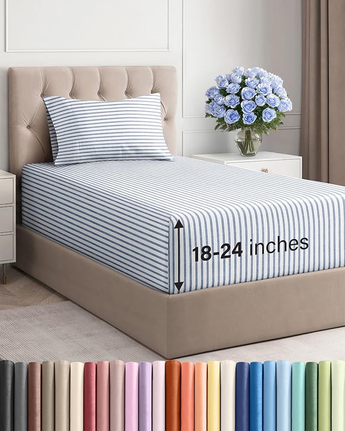 Extra Deep Pocket Twin Sheets by CGKUnlimited