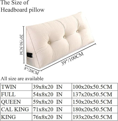 SAMTY Husband headboard Pillow Large Back Rest Support Reading Pillows - Image 2