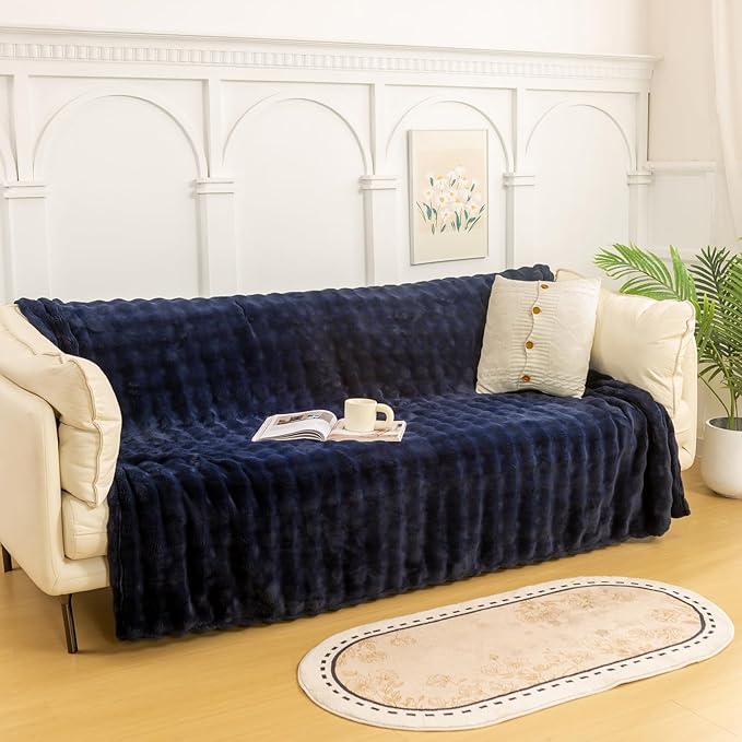 YUSOKI Luxury 3D Bubble Throw Blanket 2lb, All Ages, Home Decoration - Image 3