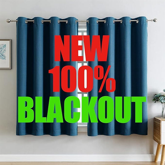 G2000 100% Blackout Curtains for Bedroom Living Room 63 Inch Length Peacock by G2000