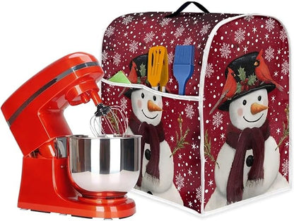 Christmas Mixer Cover for Kitchen Aid 4.5-5 Qt Mixer, Snowman Small Appliance - Image 4