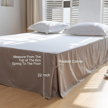 BISELINA French Linen Bed Skirt - Image 4