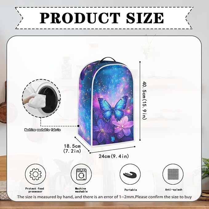 Butterfly Blender Cover for Kitchen Blender Dust Cover Reusable Food Processor - Image 5