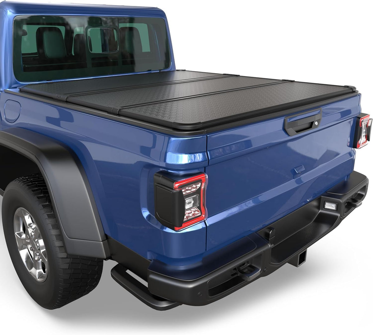 kuiperauto hard tri fold truck bed tonneau cover, view 9