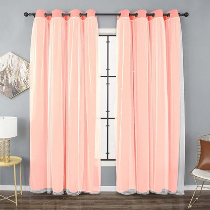 Kinryb Princess Curtains for Girls Bedroom - Image 7