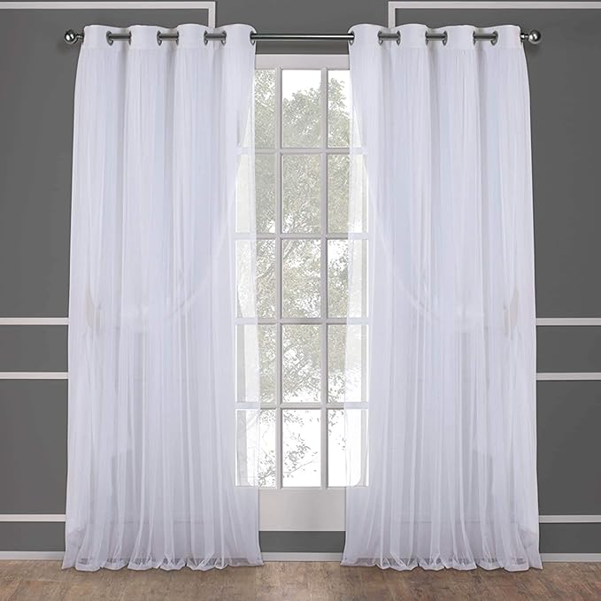 TOWN & COUNTRY LUXE Talia Double Layer Indoor Curtains, Sheer and Room - Image 4