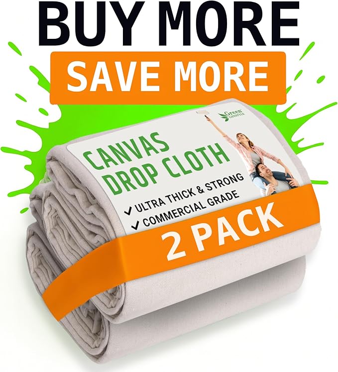 GREEN LIFESTYLE All Purpose Canvas Drop Cloths - Image 2