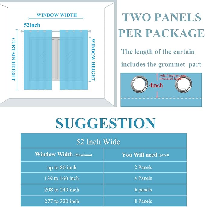 Estelar Textiler Navy Blue and Teal Gradient Blackout Curtains - Image 9