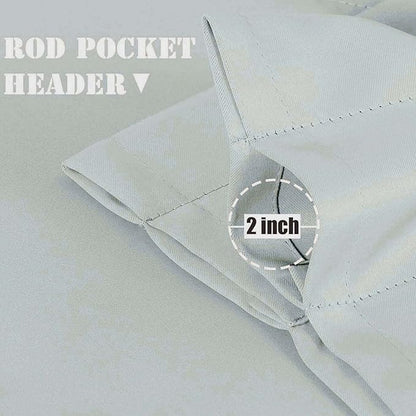 Window Valance for Bedroom Kitchen Blackout Valance Curtains Room Darkening - Image 5