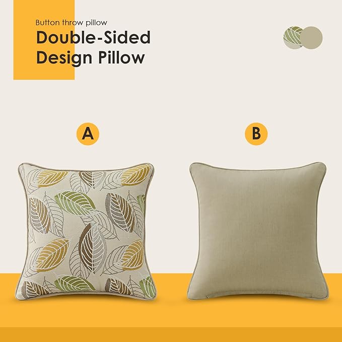Outdoor Sunbrella Decorative Pillows Pack of 4, Momento Spring - Image 4