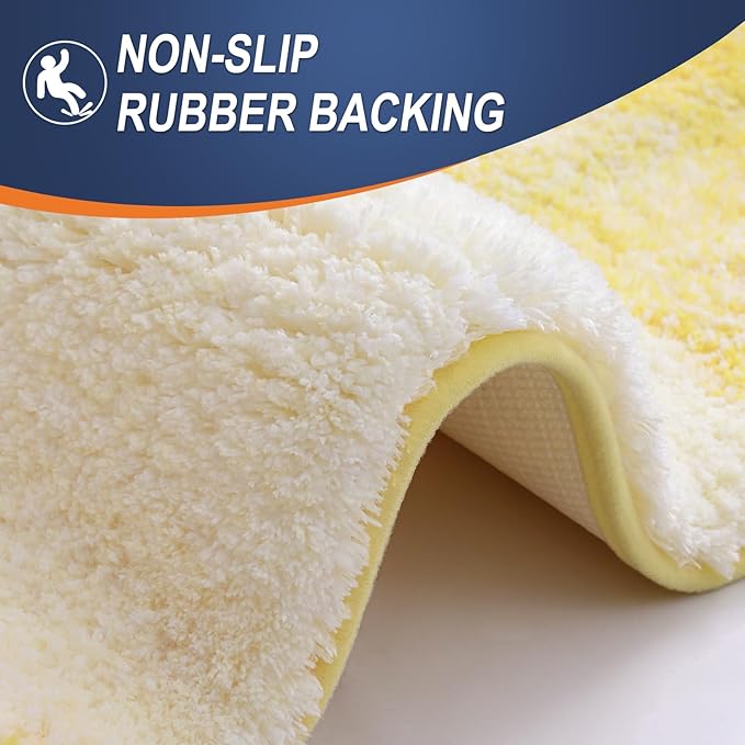 OLANLY Bathroom Runner Rugs 47x24, Extra Soft Absorbent Microfiber Bath Rugs - Image 4