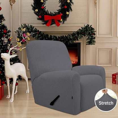 Easy-Going Recliner Stretch Sofa Slipcover Sofa Cover 4-Pieces Furniture - Image 2