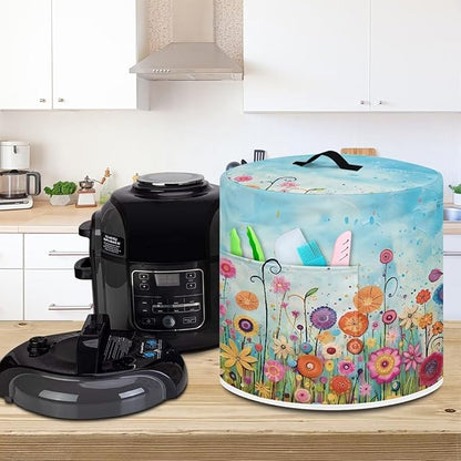 Air Fryer Cover Dust Cover, Colorful Floral - Image 3