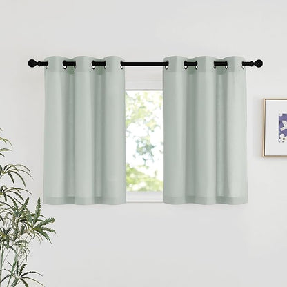 NICETOWN Linen 36 inch Curtains by NICETOWN