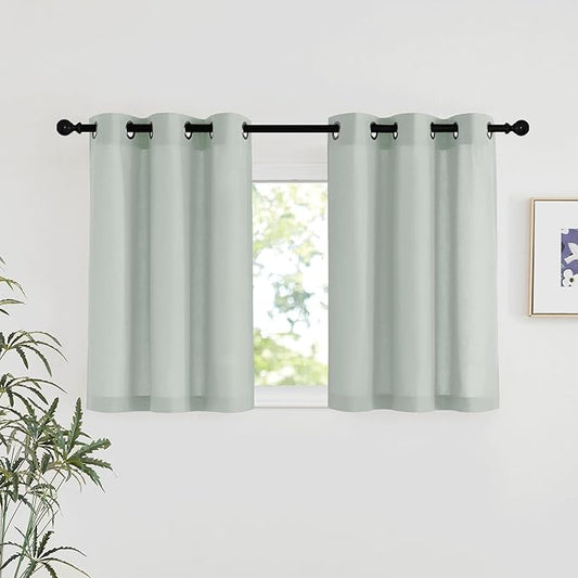 NICETOWN Linen 36 inch Curtains by NICETOWN