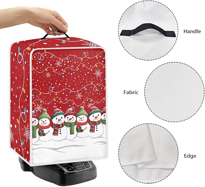Christmas Snowflake Coffee Maker Cover Dust Protection - Image 5